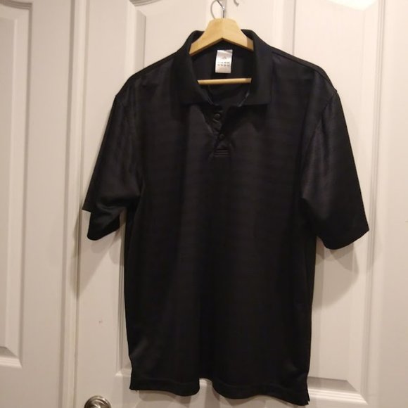 Adidas Men's Black Athletic Polo Shirt size Large - Picture 2 of 6